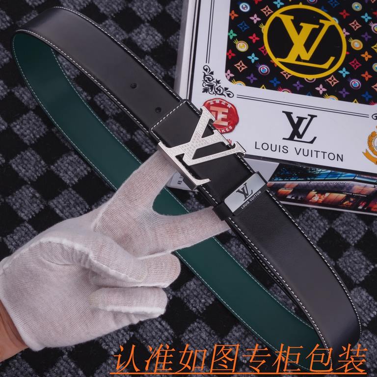 Product name LV-Lewisdon belt   original single belt- Materials  100% head layer cowhide belt, guaranteed leather belt, counter original single quality, fine workmanship, gift self-use first choice  Packaging please reco