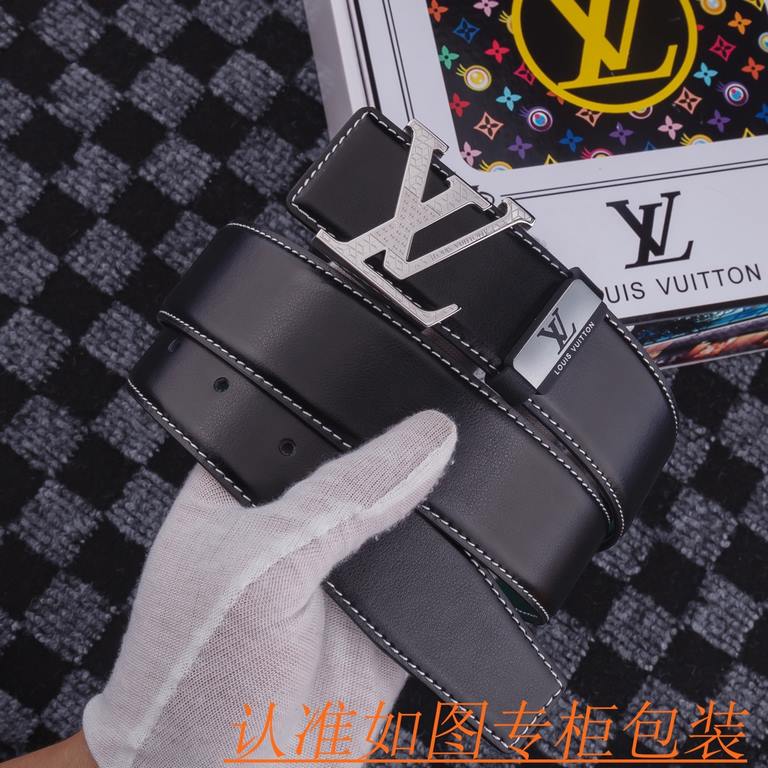 Product name LV-Lewisdon belt   original single belt- Materials  100% head layer cowhide belt, guaranteed leather belt, counter original single quality, fine workmanship, gift self-use first choice  Packaging please reco