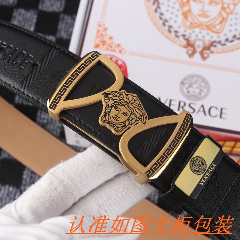 Name Versace -   original- Materials  100% head layer cowhide, guaranteed genuine leather. Counter original single quality, fine workmanship, gift self-use preferred    Packaging please recognize the counter packaging as