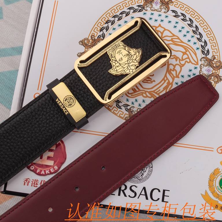 Name Versace - belt   original single - belt- Materials  100% head layer cowhide belt, guaranteed leather belt, counter original single quality, fine workmanship, gift self-use preferred  Packaging please recognize the c