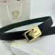 Comes with a full set of packing gift box  Versace Men's Flower Leather Belt 38mm Both sides imported flower leather leather pressed. Can be used on both sides of the counter line with new steel buckle