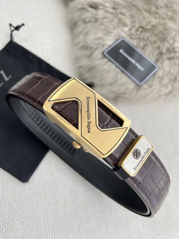 Name Ermenegildo Zelma. Ermenegiido Zelma.   belts-automatic-belts-beltsModel pure steel material automatic buckle, head layer cowhide automatic belt body, physical shootingMaterial   100% head layer cowhide, guarantee l