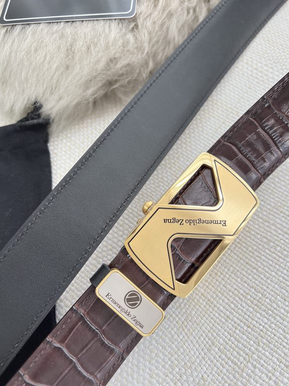 Name Ermenegildo Zelma. Ermenegiido Zelma.   belts-automatic-belts-beltsModel pure steel material automatic buckle, head layer cowhide automatic belt body, physical shootingMaterial   100% head layer cowhide, guarantee l