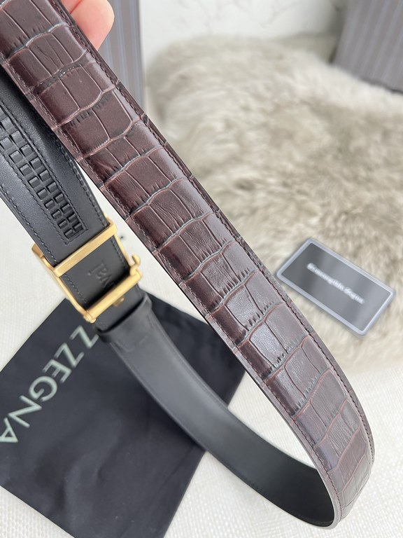 Name Ermenegildo Zelma. Ermenegiido Zelma.   belts-automatic-belts-beltsModel pure steel material automatic buckle, head layer cowhide automatic belt body, physical shootingMaterial   100% head layer cowhide, guarantee l