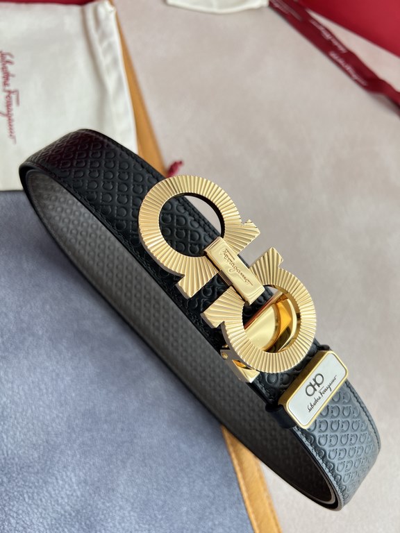 Name Ferragamo.Ferrgamo  belt - belt - original singleModel hanging buckle, classic hanging buckle made of pure copper, physical photography, head layer cowhideMaterial  100% head layer cowhide, guaranteed genuine leathe