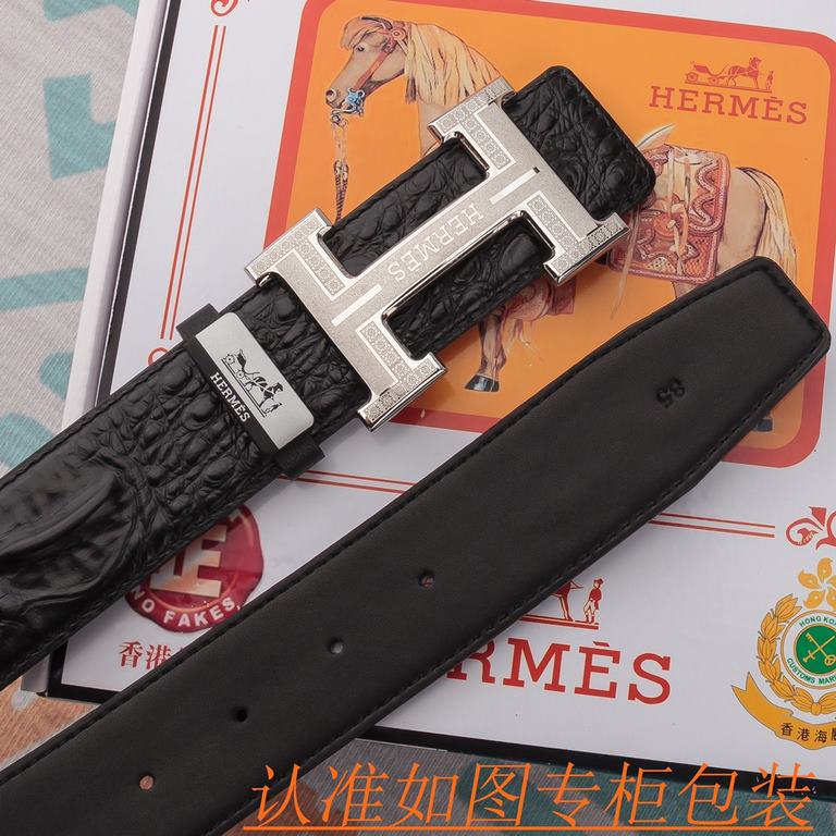 Name Hermes - belt   original single - belt- Materials  100% head layer cowhide belt, guaranteed leather belt, counter original single quality, fine workmanship, gift self-use first choice  Packaging please recognize the