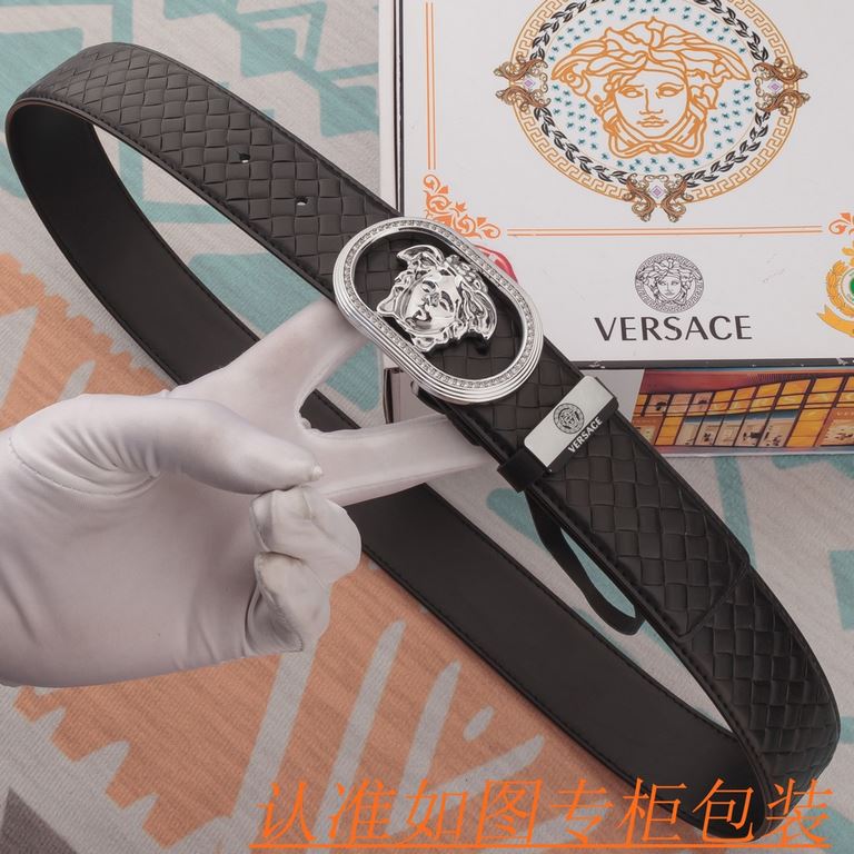 Product name Versace - belt   original single - belt- Materials  100% head layer cowhide belt, guaranteed leather belt, counter original single quality, fine workmanship, fashionable big brand, gift for self-use preferre