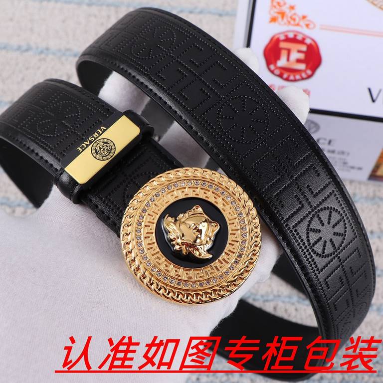 Product name VERSACE. Versace   original single Materials  100% first layer cowhide, guarantee leather. 24k pure steel buckle   double-sided available  counter the same quality, send a person for personal use preferred  