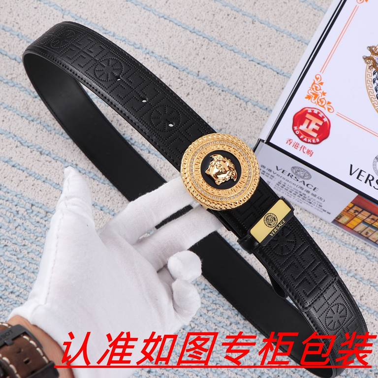 Product name VERSACE. Versace   original single Materials  100% first layer cowhide, guarantee leather. 24k pure steel buckle   double-sided available  counter the same quality, send a person for personal use preferred  