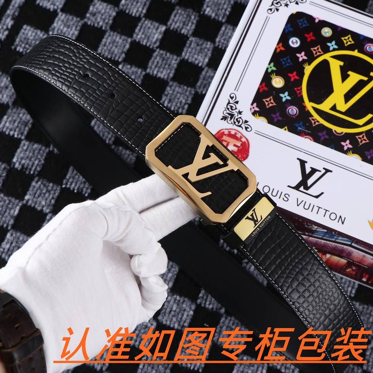 Name LV... Louis ... Wieden original Materials  100% first layer cowhide, guarantee leather. 24k pure steel buckle   double sided available  counter the same quality, give away the first choice for personal use   Packagi