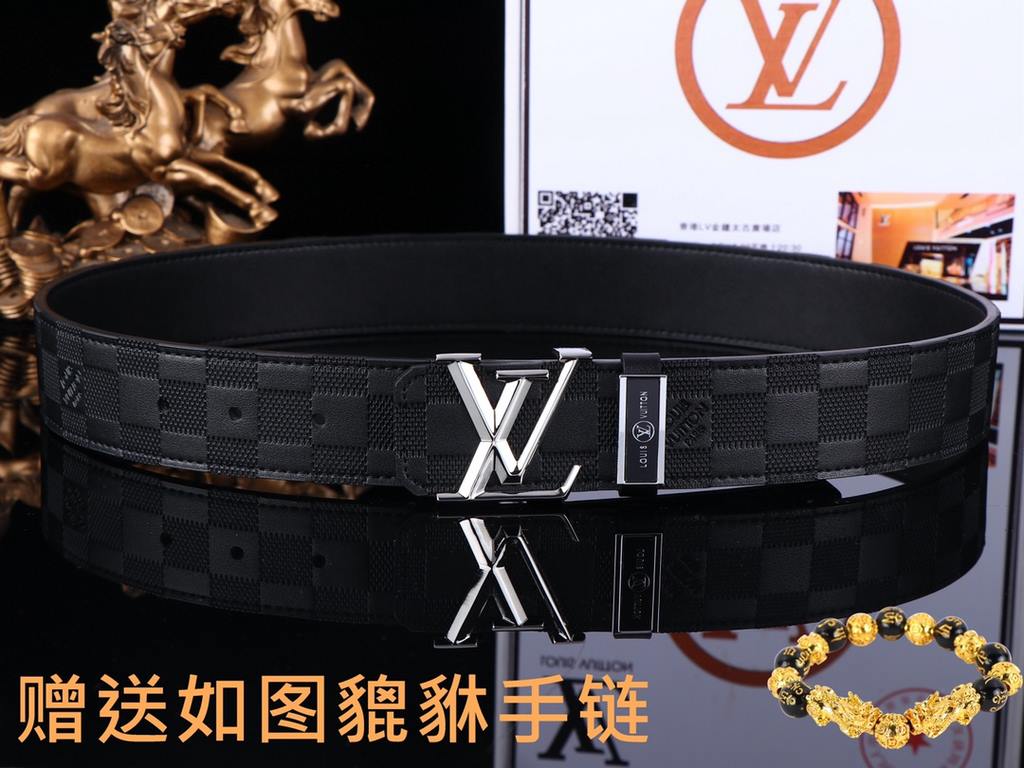 Belt LV... Louis ... WiedenOriginal  Belt  100% first layer cowhide, guarantee leather. 24k pure steel buckle   double-sided available  counter equivalent quality, give away the first choice of self-use  Packaging please