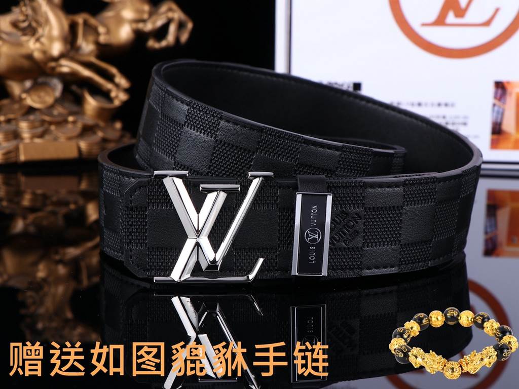 Belt LV... Louis ... WiedenOriginal  Belt  100% first layer cowhide, guarantee leather. 24k pure steel buckle   double-sided available  counter equivalent quality, give away the first choice of self-use  Packaging please