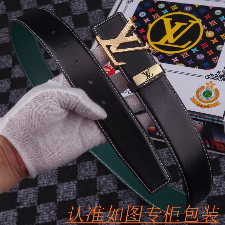 Product name LV-Lewisdon belt   original single belt- Materials  100% head layer cowhide belt, guaranteed leather belt, counter original single quality, fine workmanship, gift self-use first choice  Packaging please reco