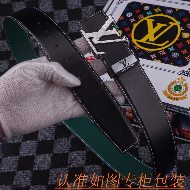 Product name LV-Lewisdon belt   original single belt- Materials  100% head layer cowhide belt, guaranteed leather belt, counter original single quality, fine workmanship, gift self-use first choice  Packaging please reco