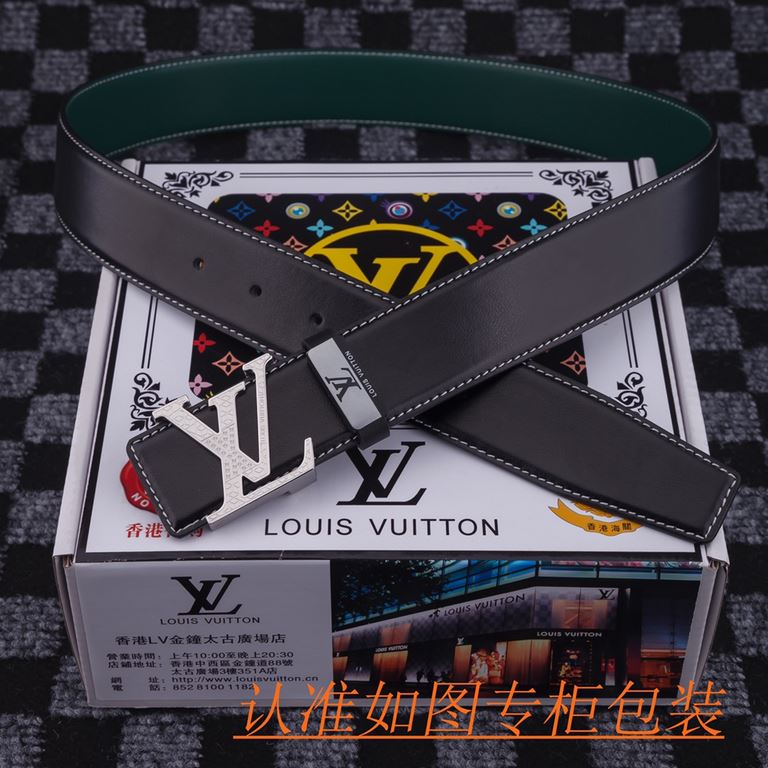 Product name LV-Lewisdon belt   original single belt- Materials  100% head layer cowhide belt, guaranteed leather belt, counter original single quality, fine workmanship, gift self-use first choice  Packaging please reco