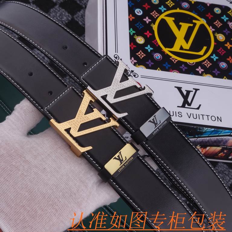 Product name LV-Lewisdon belt   original single belt- Materials  100% head layer cowhide belt, guaranteed leather belt, counter original single quality, fine workmanship, gift self-use first choice  Packaging please reco