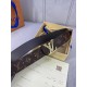 Comes in a fully packed gift box  This Initiales 40mm Reversible Belt from LV features plain calf leather and the brand's signature Damier Cobalt canvas for a stylish styling option. The flat calf leather side is ideal f