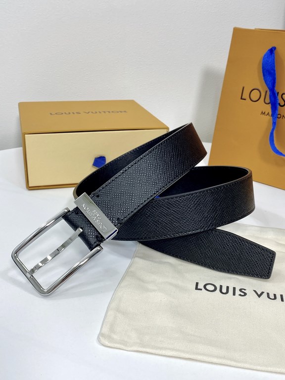 With a full set of packaging gift box   Louis Vuitton original quality classic models belt, Italy imported original first layer cowhide, boutique brass pin buckle, fashionable versatile never out of fashion, width 3.5cm