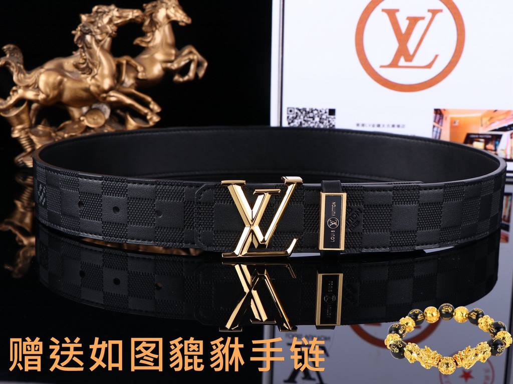 Belt LV... Louis ... WiedenOriginal  Belt  100% first layer cowhide, guarantee leather. 24k pure steel buckle   double-sided available  counter equivalent quality, give away the first choice of self-use  Packaging please