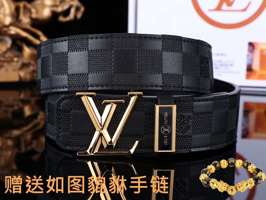 Belt LV... Louis ... WiedenOriginal  Belt  100% first layer cowhide, guarantee leather. 24k pure steel buckle   double-sided available  counter equivalent quality, give away the first choice of self-use  Packaging please