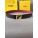 Fendi cowhide head layer ostrich grain, texture bumpy pores clear, burgundy calf leather head layer fine grain bottom, with counter boutique steel buckle, 4.0cm support NFC