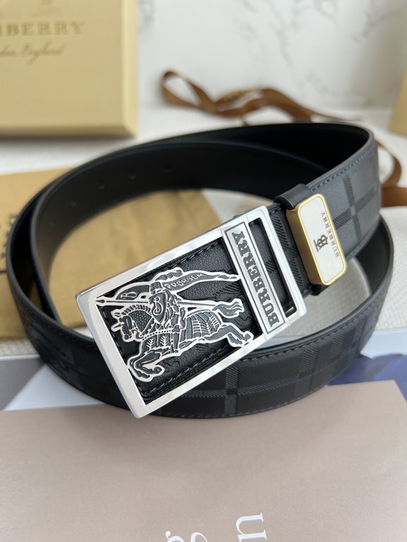 Name Burberry   belt - belt - original singleModel hanging buckle, classic pure steel material hanging buckle, physical photography, head layer cowhideMaterial  100% head layer cowhide, guaranteed genuine leather.   doub