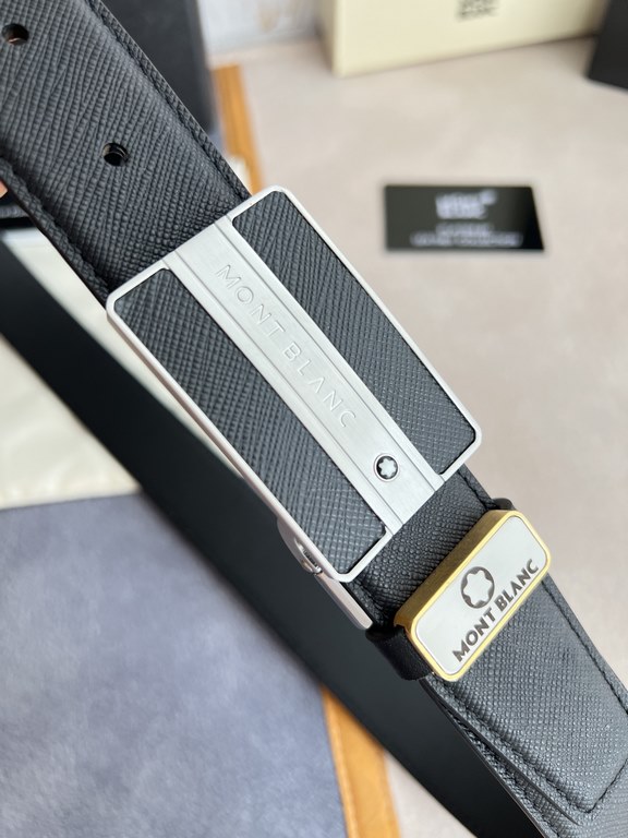 Name Montblanc. Montblanc   original single - belt - beltModel hanging buckle, the new original classic classic boutique paste leather hanging buckle, physical shooting, the original head layer cowhideMaterial  100% head