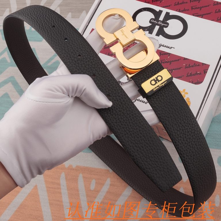 Product name Ferragamo - belt   original single - belt- Materials  100% head layer cowhide belt, guaranteed leather belt, counter original single quality, fine workmanship, fashionable big brand, gift self-use first choi