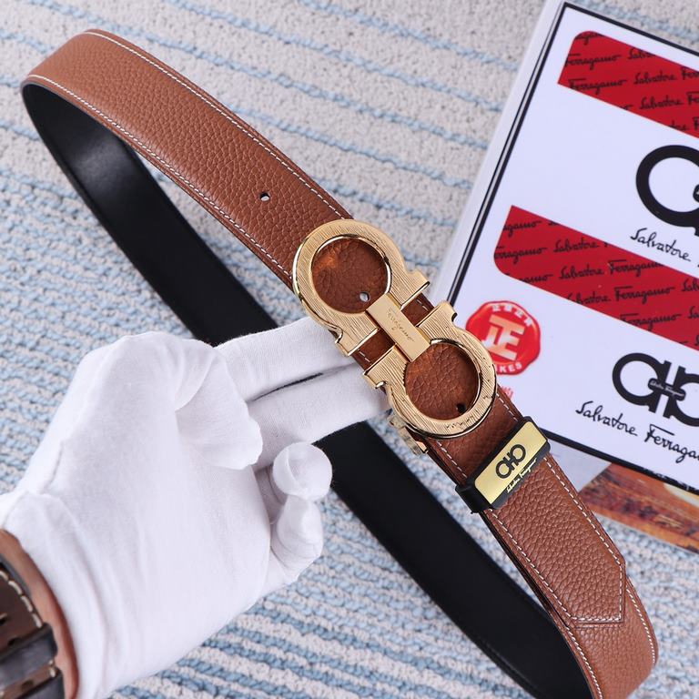 Product name Filagwood   original single Materials  100% first layer cowhide, guarantee leather. 24k pure steel buckle   double-sided available  counter the same quality, give away the first choice for self-use   Packagi