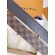 With a full set of packing gift box  LV-Louis Vitton new, original single purchase level, 4.0cm Imported customized original fabric with head layer calfskin bottom, pure steel classic LV letters buckle head, easy to use,