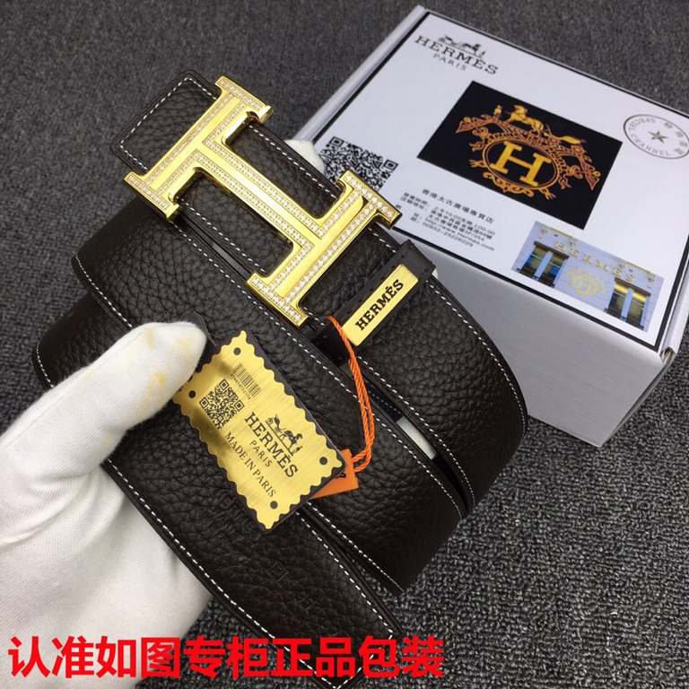 Brand Hermes.HERMES  Model original single! Recognize the counter authentic packaging  grade imported from Italy   100% head layer cowhide, HERMES.Hermes, the world famous luxury brand, the classic lychee pattern series,