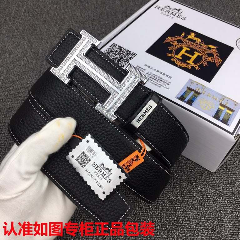 Brand Hermes.HERMES  Model original single! Recognize the counter authentic packaging  grade imported from Italy   100% head layer cowhide, HERMES.Hermes, the world famous luxury brand, the classic lychee pattern series,