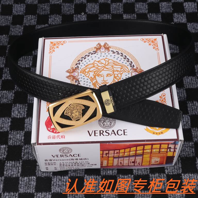 Name Versace -   original- Materials  100% head layer cowhide, guaranteed genuine leather. Counter original single quality, fine workmanship, gift self-use preferred    Packaging please recognize the counter packaging as