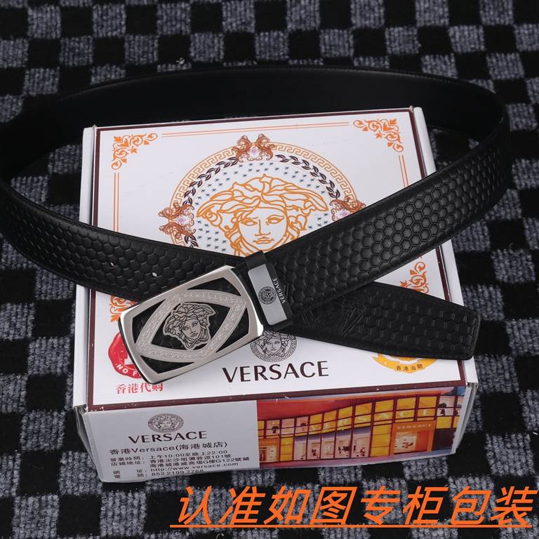 Name Versace -   original- Materials  100% head layer cowhide, guaranteed genuine leather. Counter original single quality, fine workmanship, gift self-use preferred    Packaging please recognize the counter packaging as