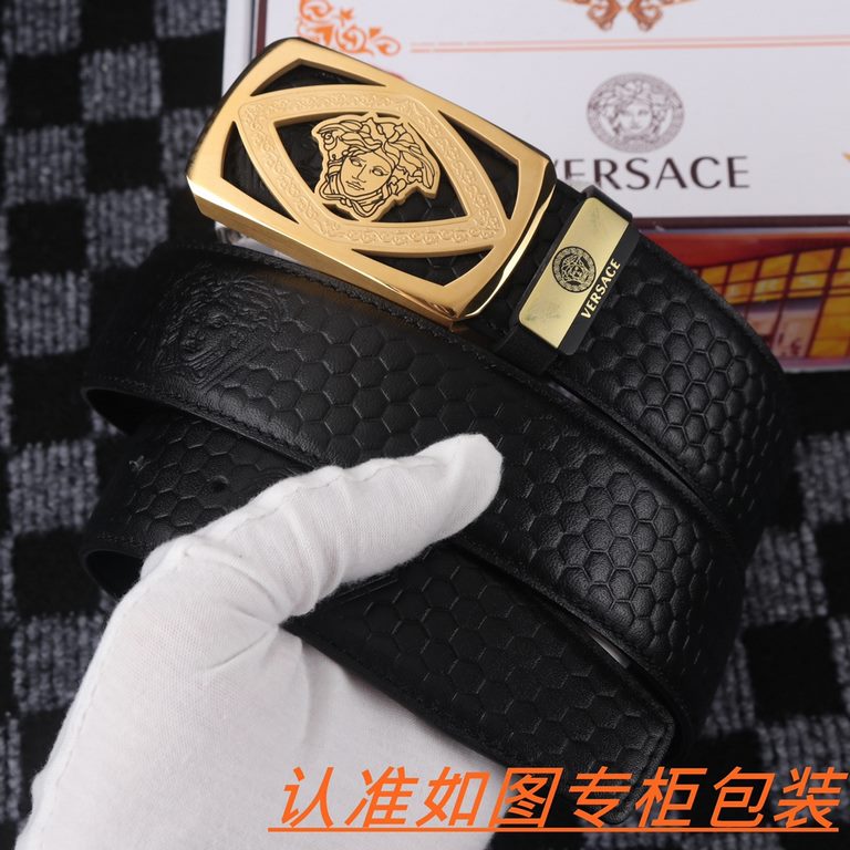 Name Versace -   original- Materials  100% head layer cowhide, guaranteed genuine leather. Counter original single quality, fine workmanship, gift self-use preferred    Packaging please recognize the counter packaging as