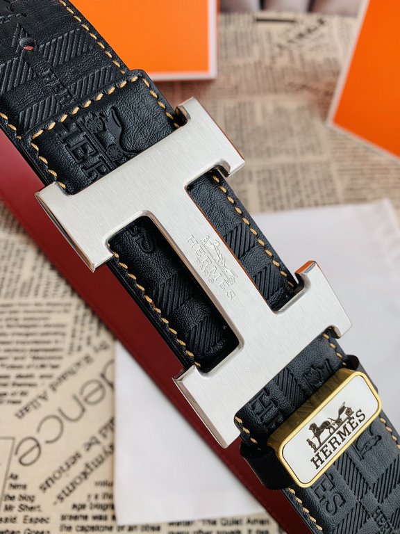 Name Hermes   original singleModel hanging buckle, classic H brushed pure steel buckle head, pictures taken in kindMaterial   double-sided head layer cowhide, hanging buckle series, pure steel buckle head, palladium plat