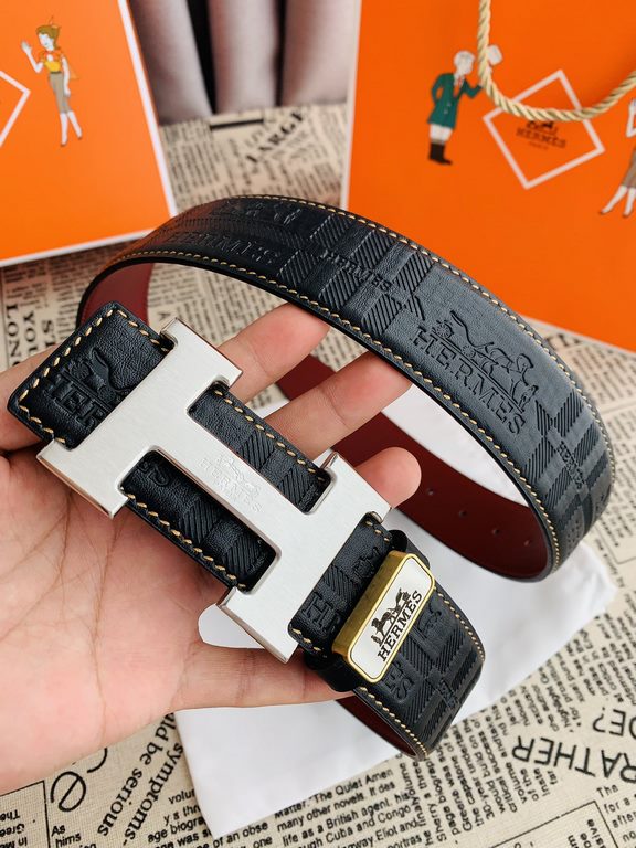 Name Hermes   original singleModel hanging buckle, classic H brushed pure steel buckle head, pictures taken in kindMaterial   double-sided head layer cowhide, hanging buckle series, pure steel buckle head, palladium plat