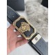 Name VERSACE. Versace   original single belt - beltModel hanging buckle, classic human head pure steel material inlaid with diamonds buckle, head layer cowhide, pictures taken in kindMaterial   100% head layer cowhide, g