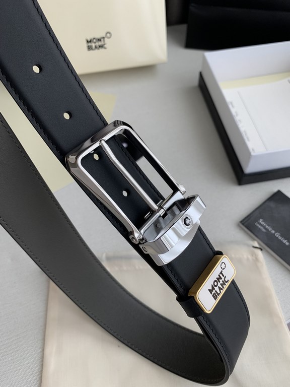 Name Montblanc. Montblanc   original singleModel pin buckle, the original classic boutique pin buckle, physical photography, head layer cowhideMaterial  100% head layer cowhide, guarantee leather.   double-sided availabl