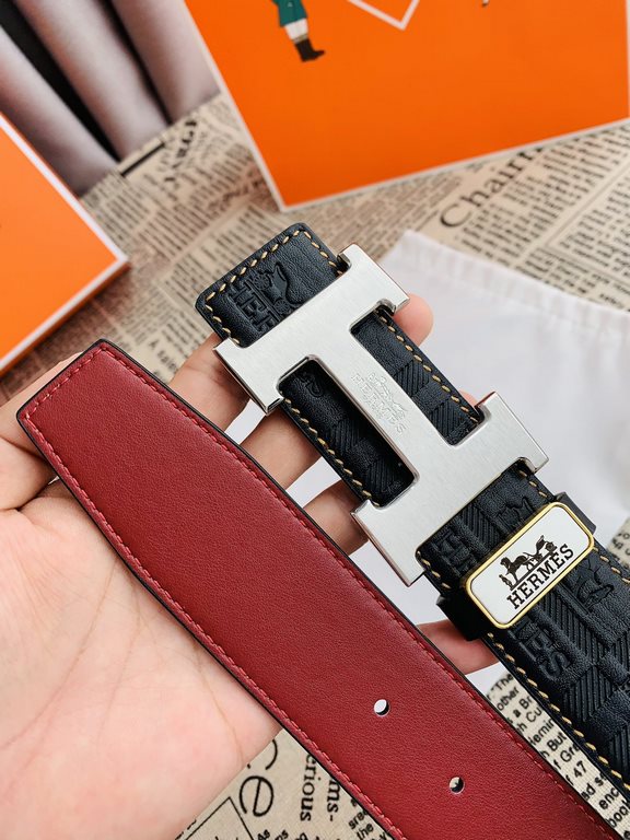 Name Hermes   original singleModel hanging buckle, classic H brushed pure steel buckle head, pictures taken in kindMaterial   double-sided head layer cowhide, hanging buckle series, pure steel buckle head, palladium plat