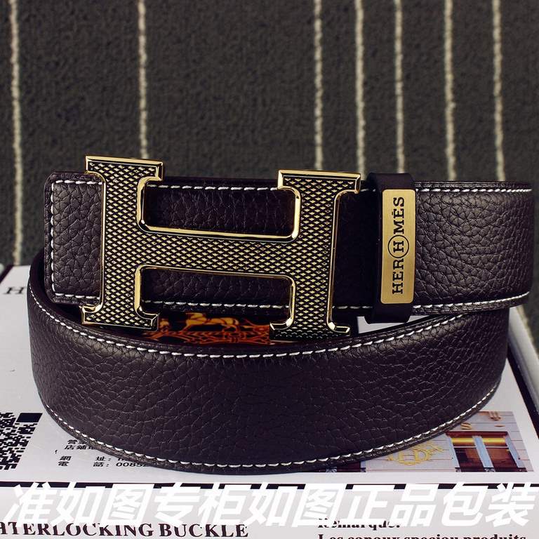 name Hermes. Her..mes   original single Model recognized as shown in the counter packaging, complimentary punch Materials  100% head layer cowhide leather belt, 24k pure steel buckle  with logo letters in the middle   Gu