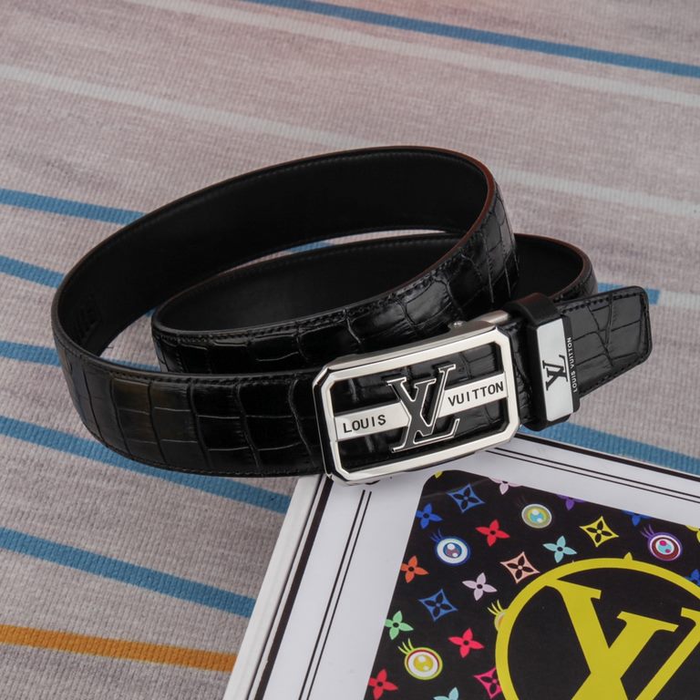 Name LV... LOUIS... Wieden   original single automatic beltMaterial the original single cowhide belt Percentage of the first layer of cowhide belt  guarantee leather, 24K pure steel buckle, the counter original single qu