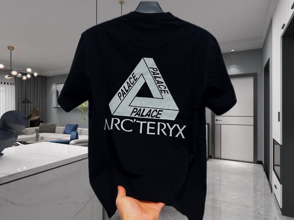 Top Replica Counter Exclusive ReleaseArcteryx Arcteryx Multi Bird Logo Ss Back Letter Logo Pattern Printed American Vintage Round Neck Short Sleeve Shirt Shoulder Sleeve T-ShirtThe fabric is made of 46 300g double yarn f