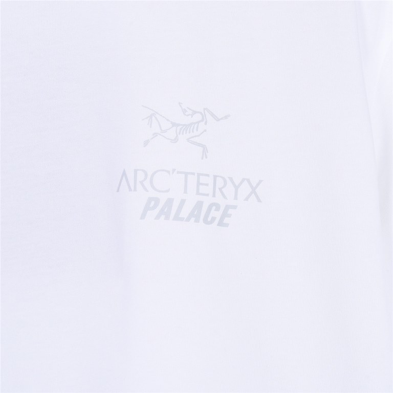 New  140ARC'TERYX Beginner Bird Co-Branded Palace 24ss New Front and Back Printed Short Sleeve Imported printing machine digital printing process!Using the original board exclusive customized 260 grams 32 count double ya