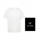 New  140ARC'TERYX Shirt 24ss Short Sleeve T-Shirt with Iconic Bird Logo Print on Cutout ChestHigh-end 32s double yarn 250g fabricHeavyweight fabric, customized frame ribbing, dyed in the same tank, complete with three la