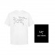 New  140ARC'TERYX Shirt 24ss Short Sleeve T-Shirt with Iconic Bird Logo Print on Cutout ChestHigh-end 32s double yarn 250g fabricHeavyweight fabric, customized frame ribbing, dyed in the same tank, complete with three la