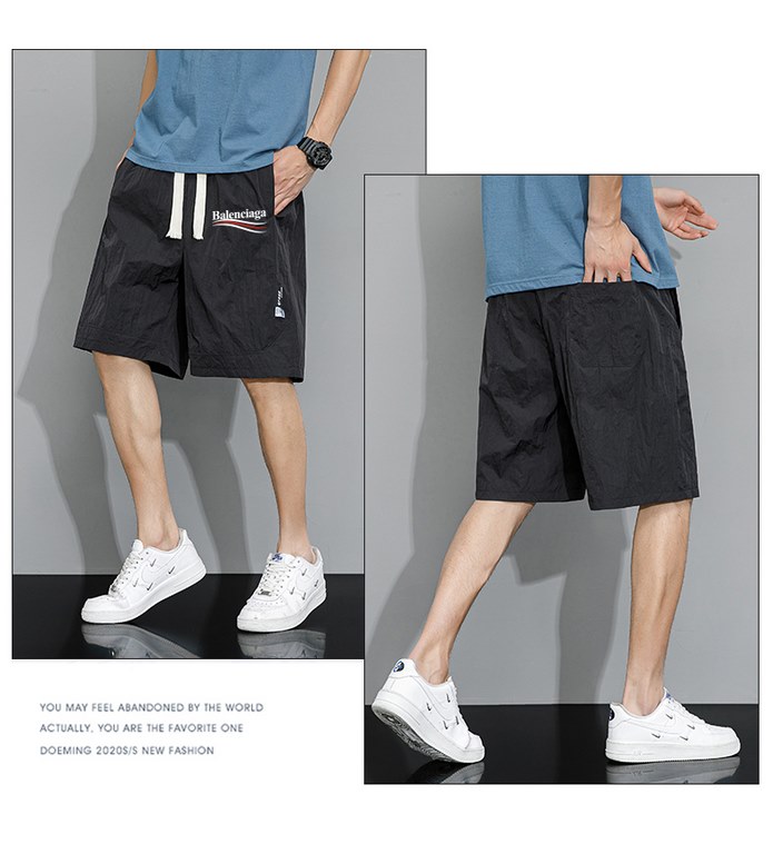 100Balenciaga Athletic Loose ShortsOfficial website  ｜Sporty and trendy ｜Super versatile The biggest advantage is soft, thin and breathable, not stuffy, not hot, the fabric breathes, good skin-friendliness and conformabi