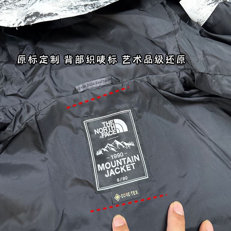 Detailed comparison picture!The North Face ｜Gore-Tex 1990 Snowy Mountain Jersey Size XS S M L XL XXLProduct details features1, waterproof for the international ISO standard 90 (ISO4) level to achieve the lotus leaf water