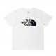 75THE NORTH FACE large logo print LOGO black and white cotton bottoming short sleeve Another a treasure Xiaohong book hot net red basic paragraph bottoming versatile short sleeve Fabric for the staple weaving 260 grams o