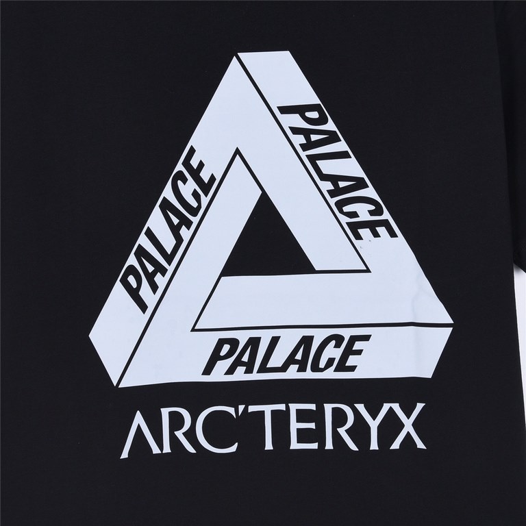 New  140ARC'TERYX Beginner Bird Co-Branded Palace 24ss New Front and Back Printed Short Sleeve Imported printing machine digital printing process!Using the original board exclusive customized 260 grams 32 count double ya